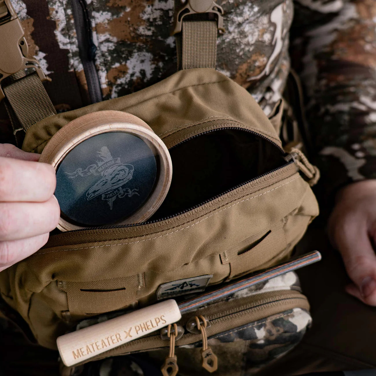 MeatEater x Phelps Crystal Over Slate Maple Pot Call