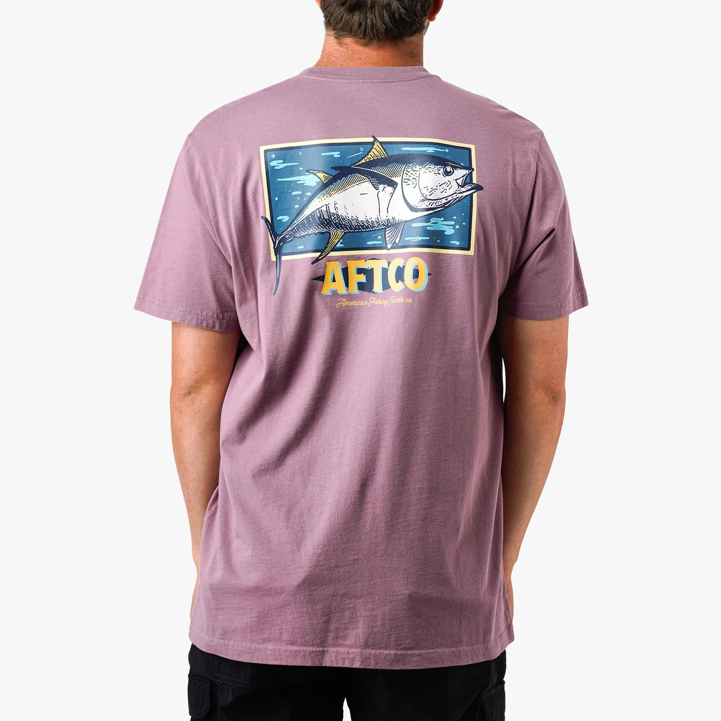 Reflective SS Pocket Tee - Mauve Shadow