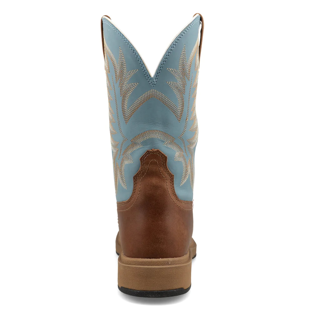 11" Ultralite X Western Boot - Ginger/Sky Blue