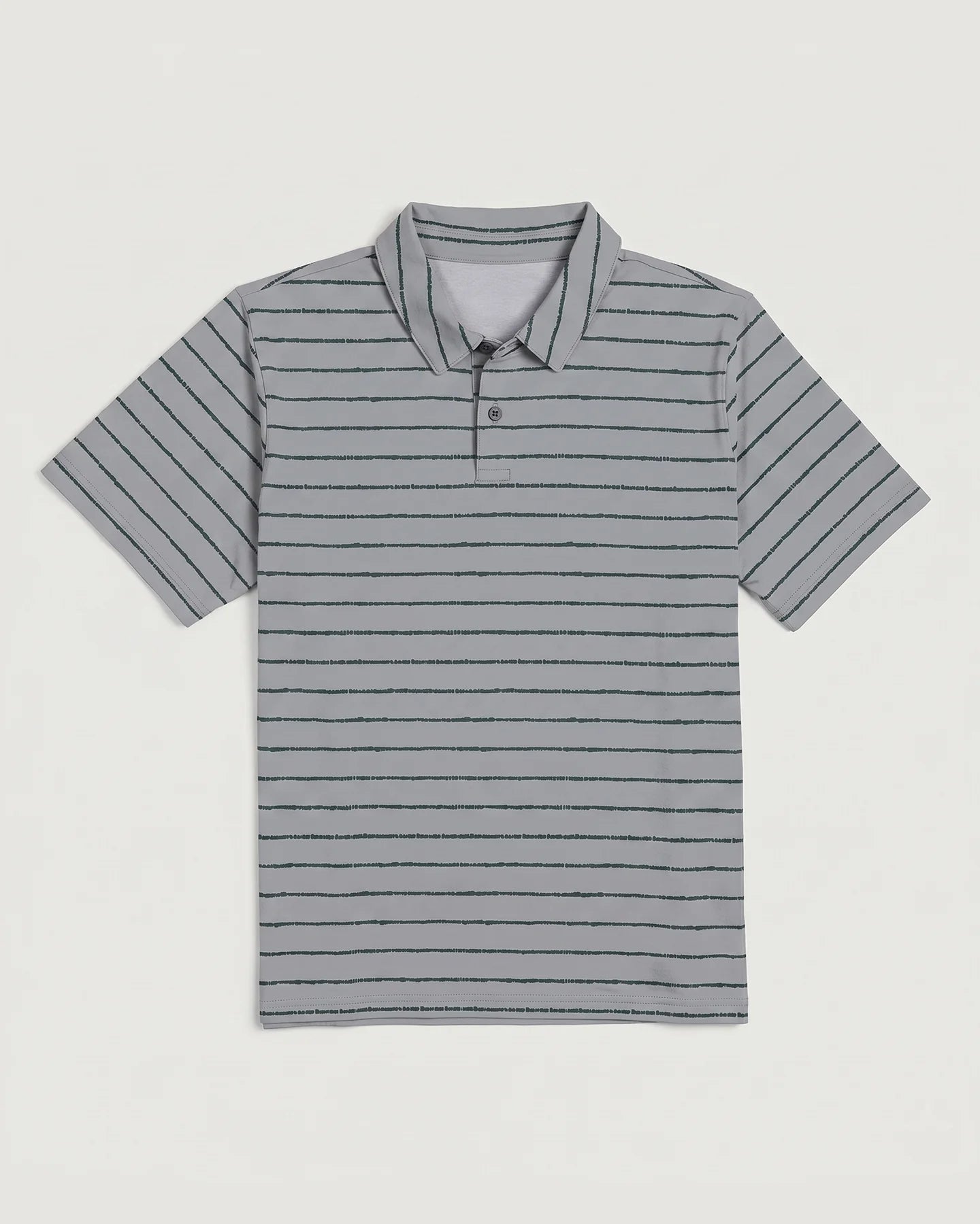 Men's Elevate Polo - Dash Stripe Aspen grey