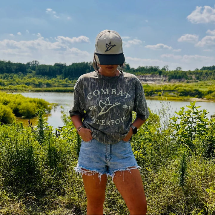 Badge Logo Tee | Mossy Oak Washed Out Treestand Camo