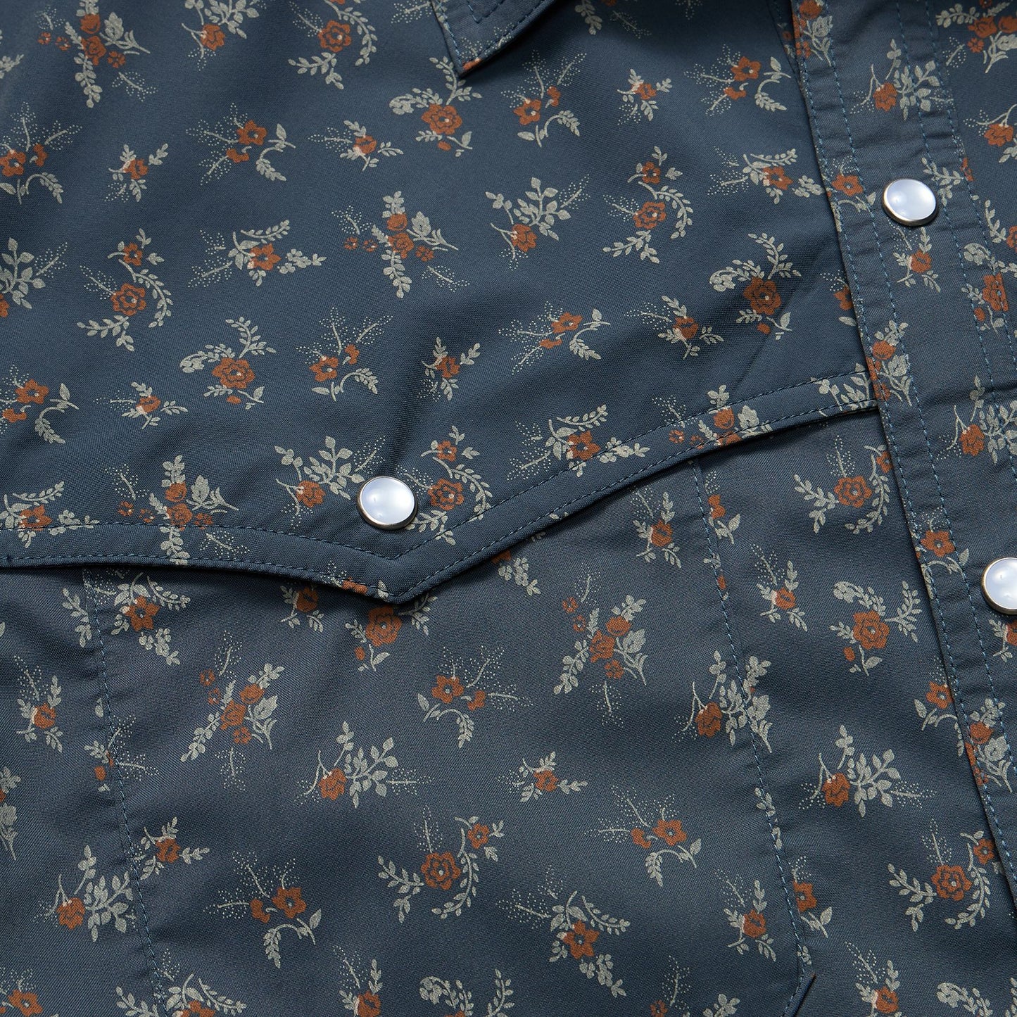 Open Country Tech Shirt - Rancher Floral - Dark Slate