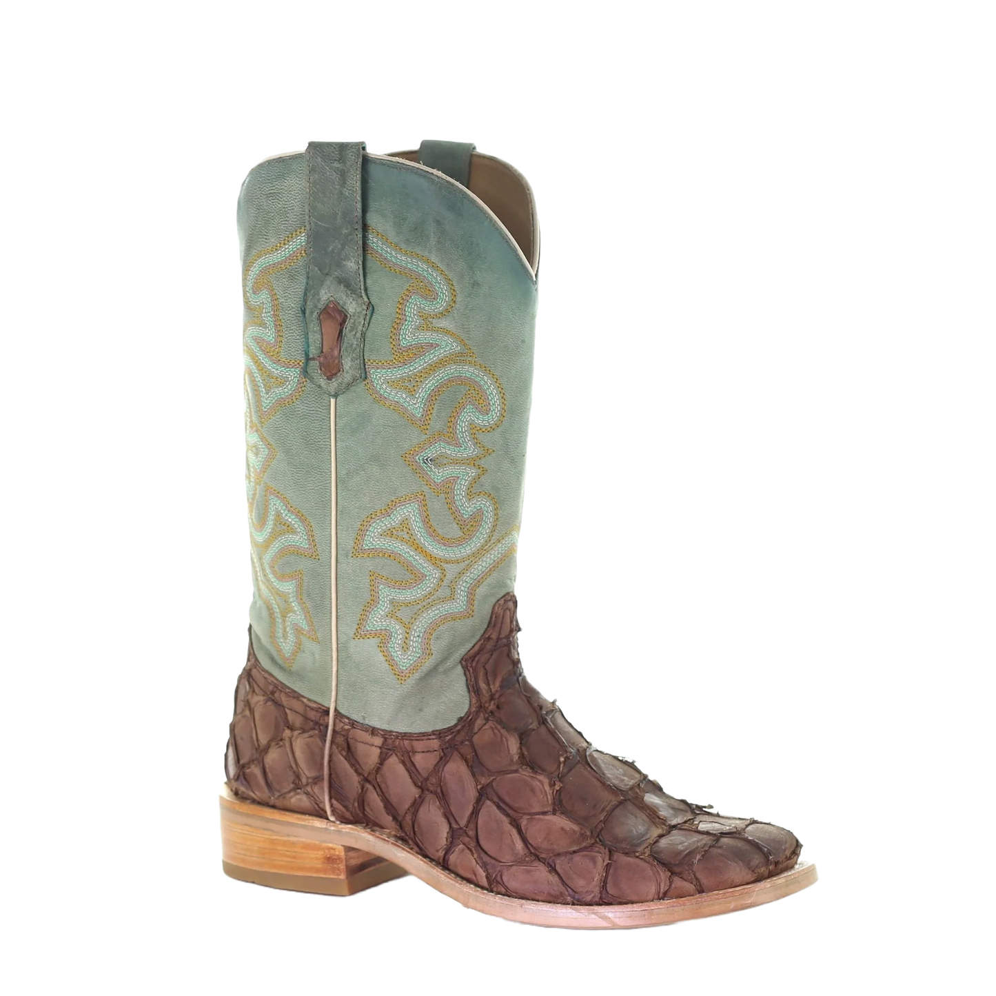 Corral Men's Brown/Turquoise Fish Boots