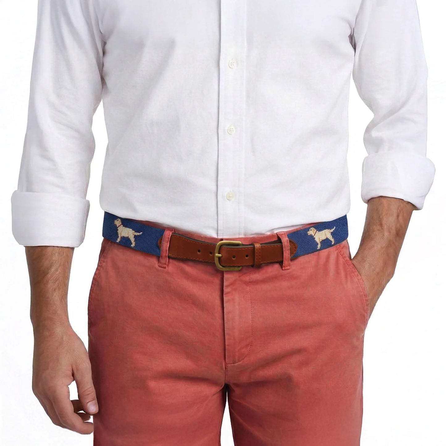 Yellow Lab Belt - Classic Navy