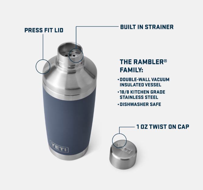 20 oz Cocktail Shaker - Navy
