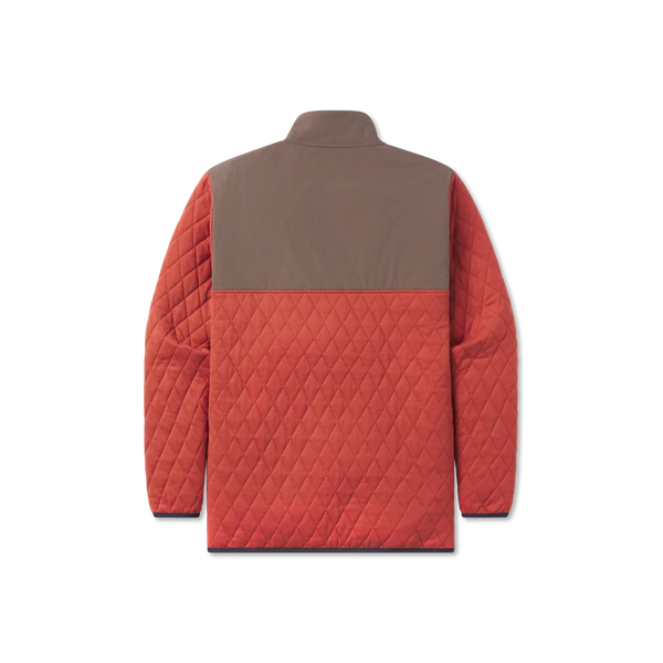 Bighorn Quilted Pullover - Burnt Red