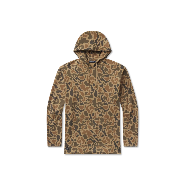 Baldwyn Active Hoodie - Retro Camo - Washed Walnut