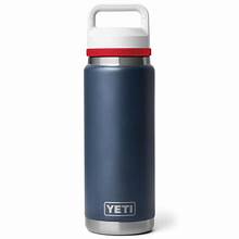 Rambler 26 oz Chug Bottle - Navy/Rescue Red/White