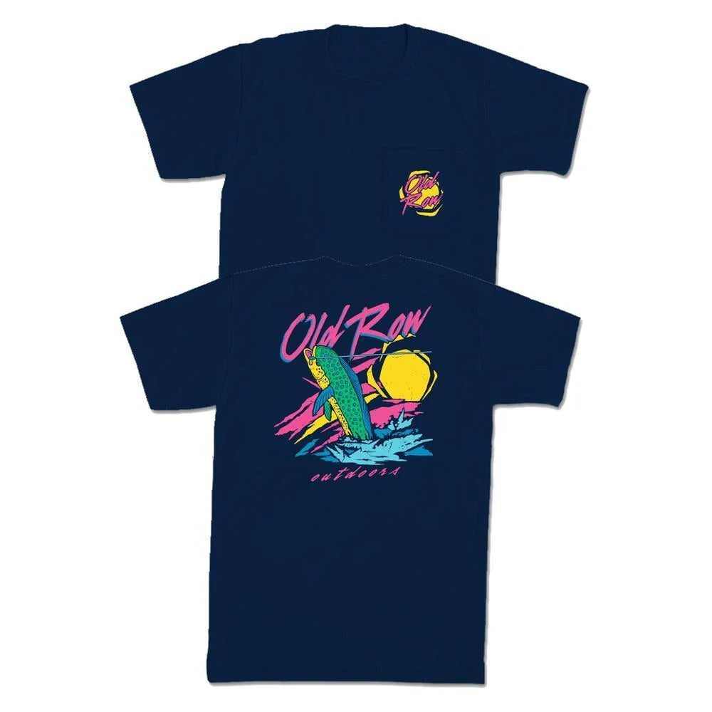 Neon Mahi Pocket Tee - Midnight