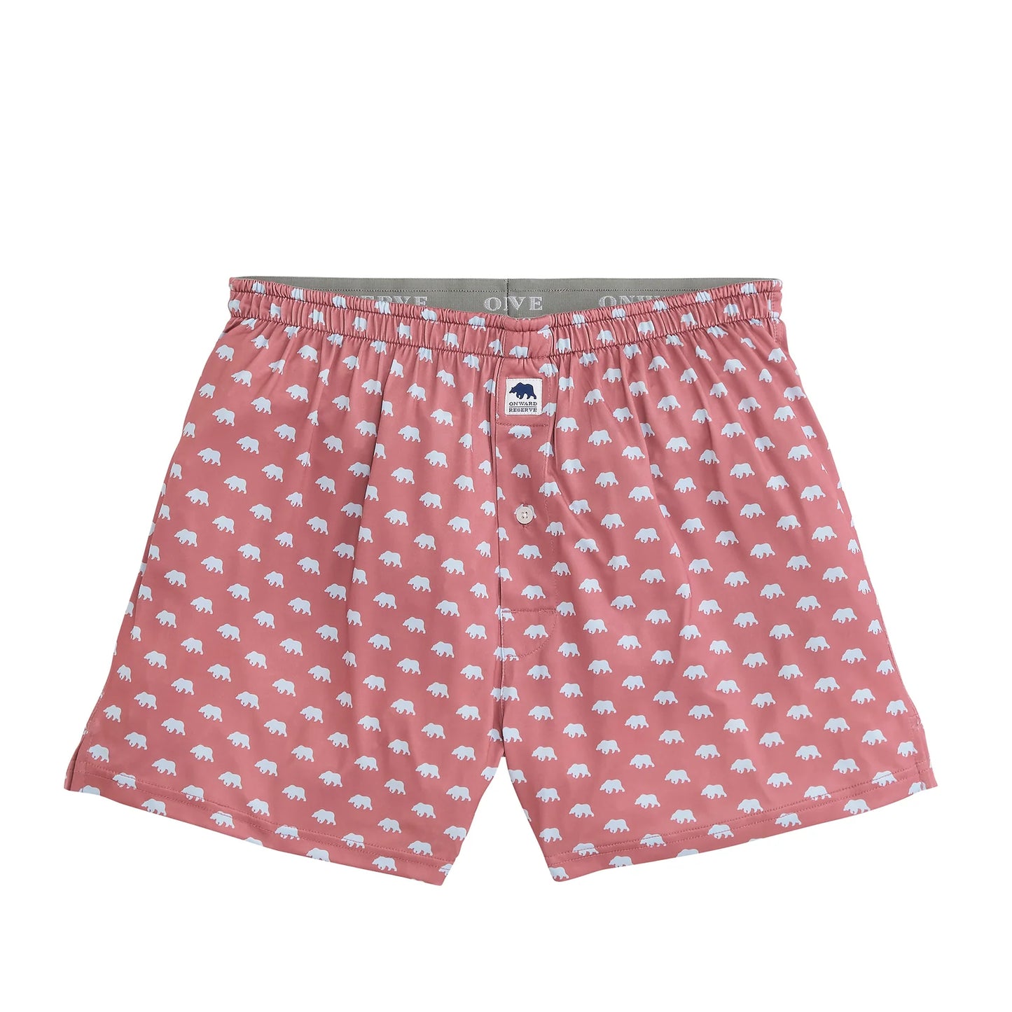Bear Logo Performance Boxer - Withered Rose
