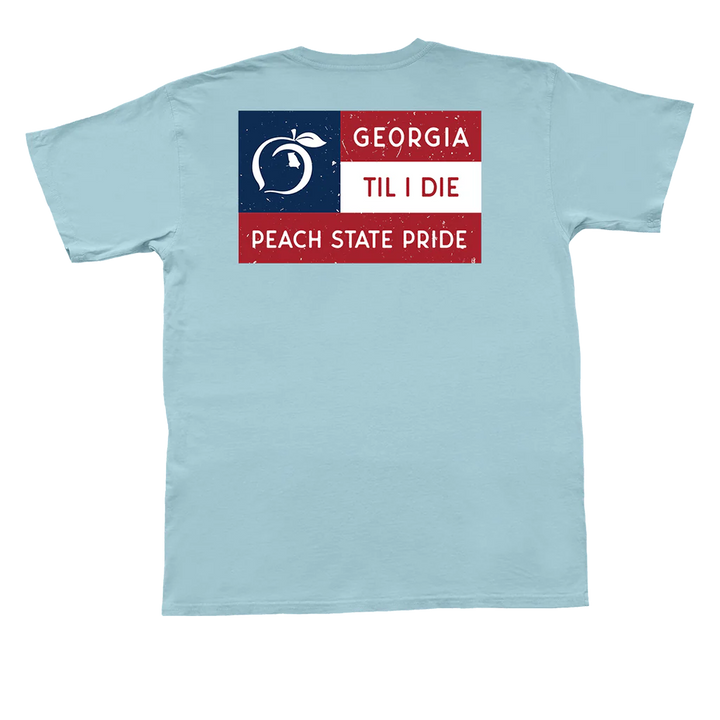 GA Til I Die Flag Tee - Chambray