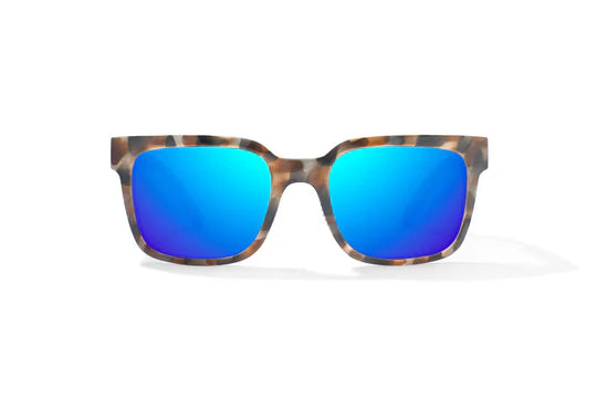 Paila Tan Rock Gloss with Blue Mirror Glass Lenses