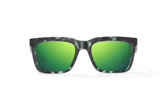 Palehorse Green Tort Matte with Green Mirror Glass Lenses