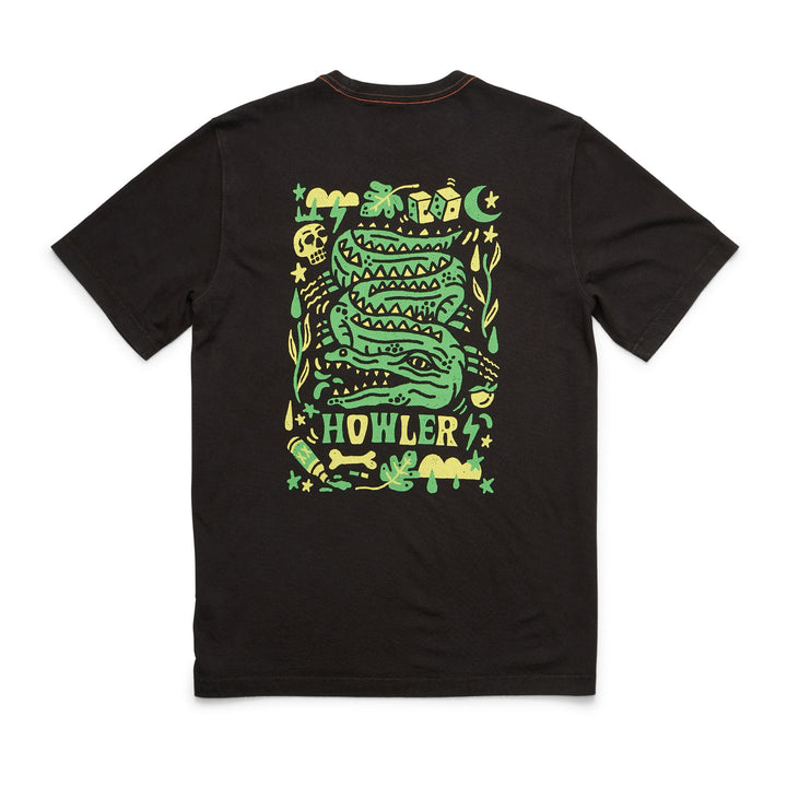 Slithering Gators Pocket T-Shirt - Black