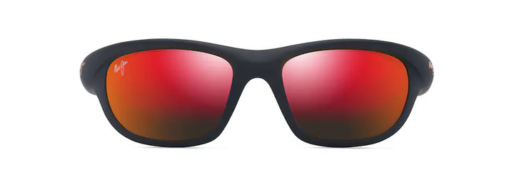 Haulani Matte Solid Dark Blue with Orange w/ Hawaii Lava Lenses™
