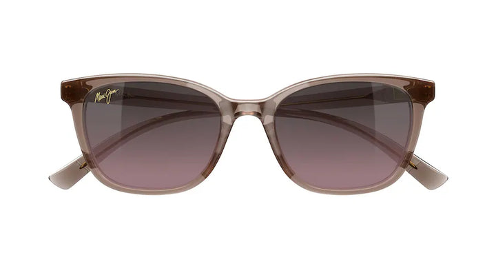 Kūkaulana Shiny Transparent Light Pinkish Brown w/ Maui Rose® Lenses