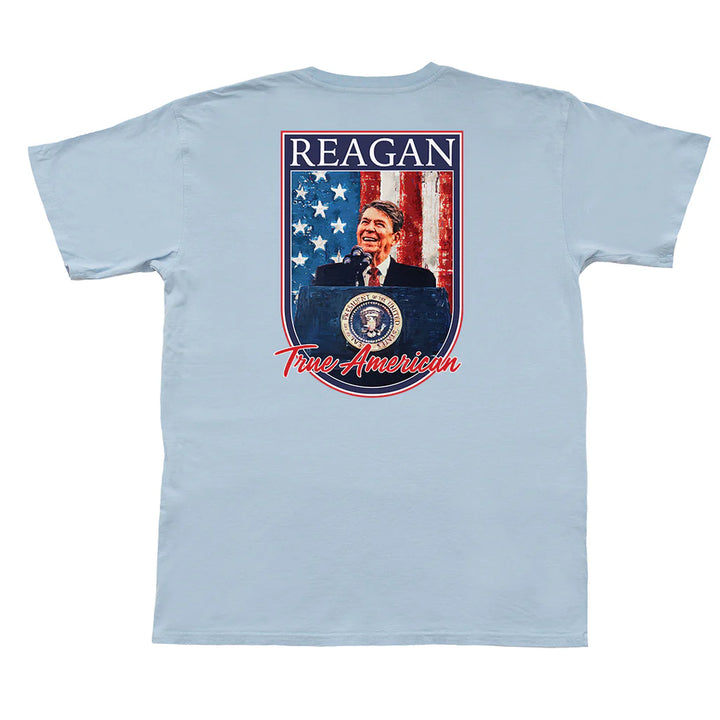 Reagan True American Short Sleeve Pocket Tee - Sky Blue