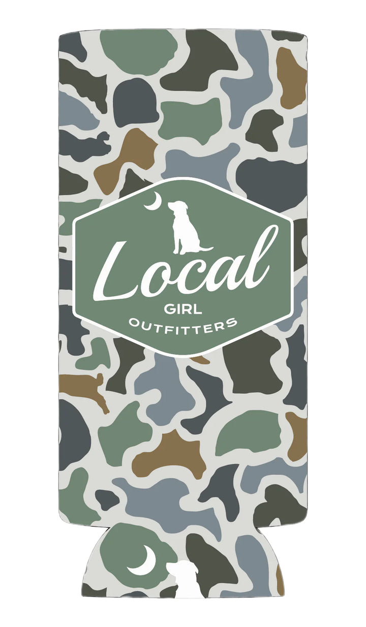 LG Badge Slim Koozie - Localflage Bluff