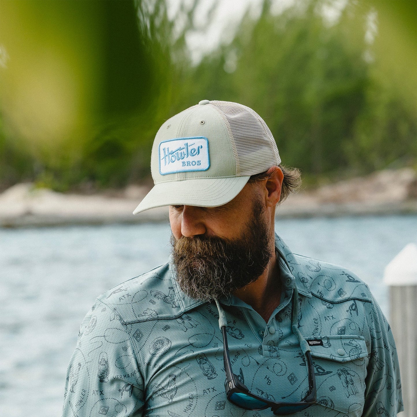 Howler Electric Standard Hat - Seafoam & White