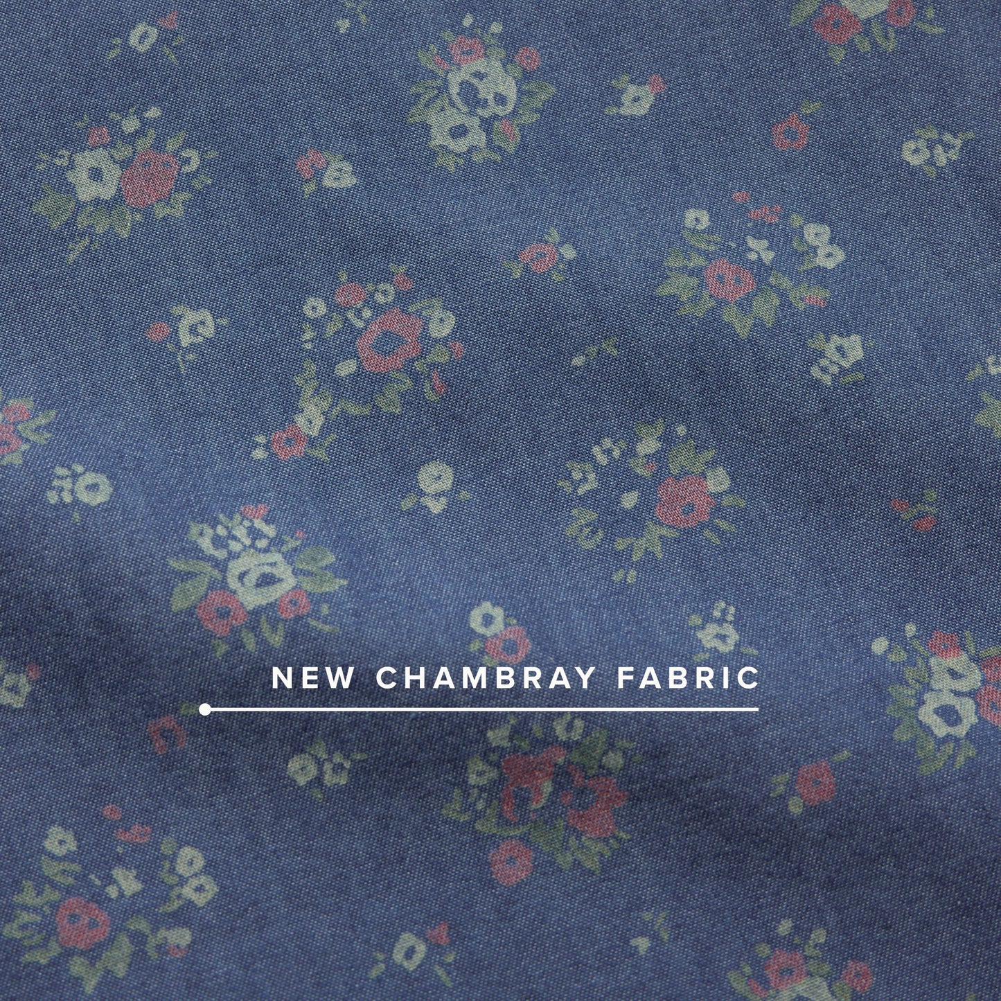 H Bar B Snapshirt - Bouquets - Washed Indigo