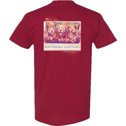 Classic Fall Puppies - Cardinal Red