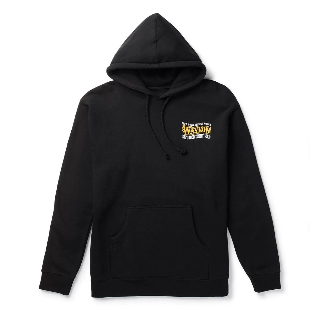 Seager x Waylon Jennings Good Hearted Woman Hoodie - Black