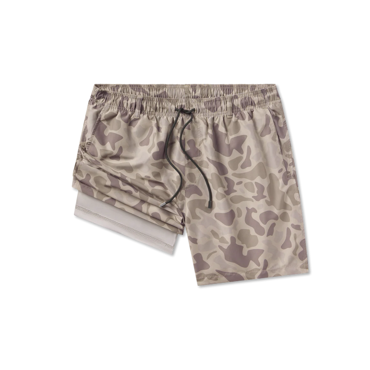 La Costa Lined Swim Trunk - Dark Brown Camo