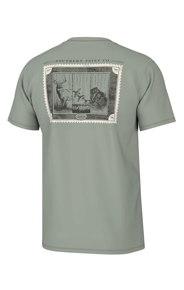 Wild Life Stamp Tee - Sea Spray