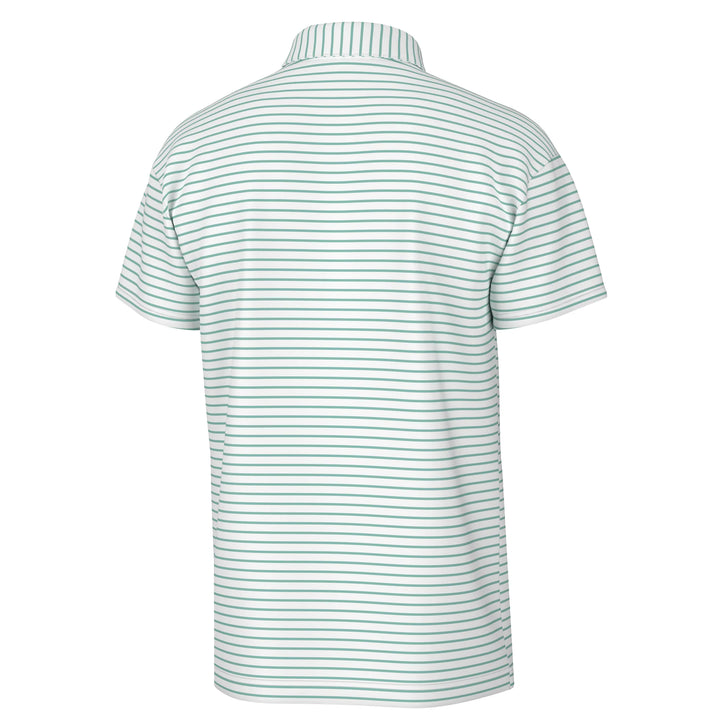 Edisto Polo - Turquoise & White