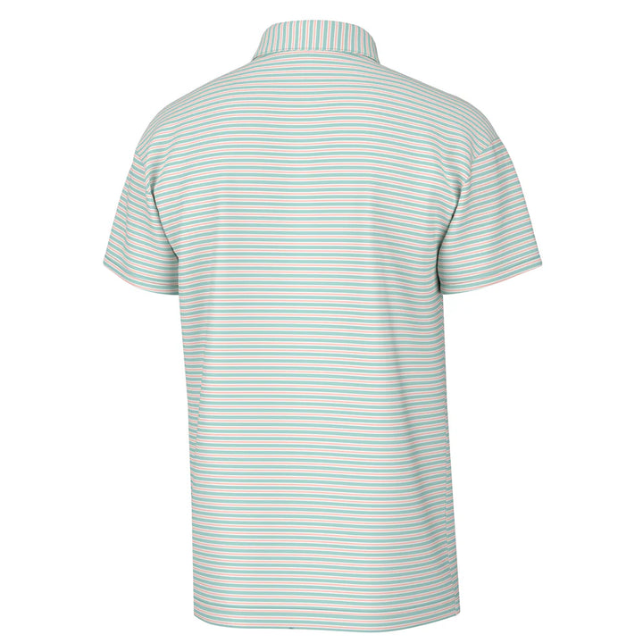 Surfside Polo- Blue/Orange/White