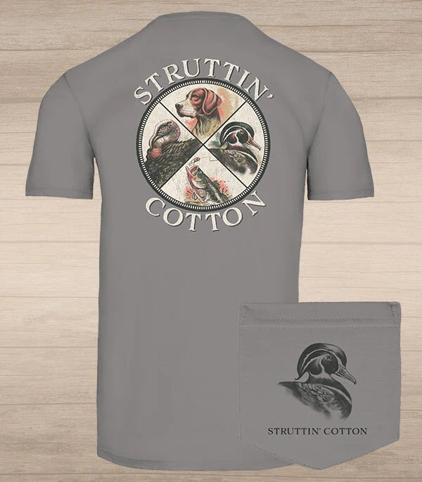 Compass Rose Tee - Hurricane Grey