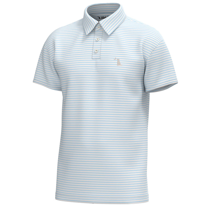 Surfside Polo - Ice Blue & Light Sand