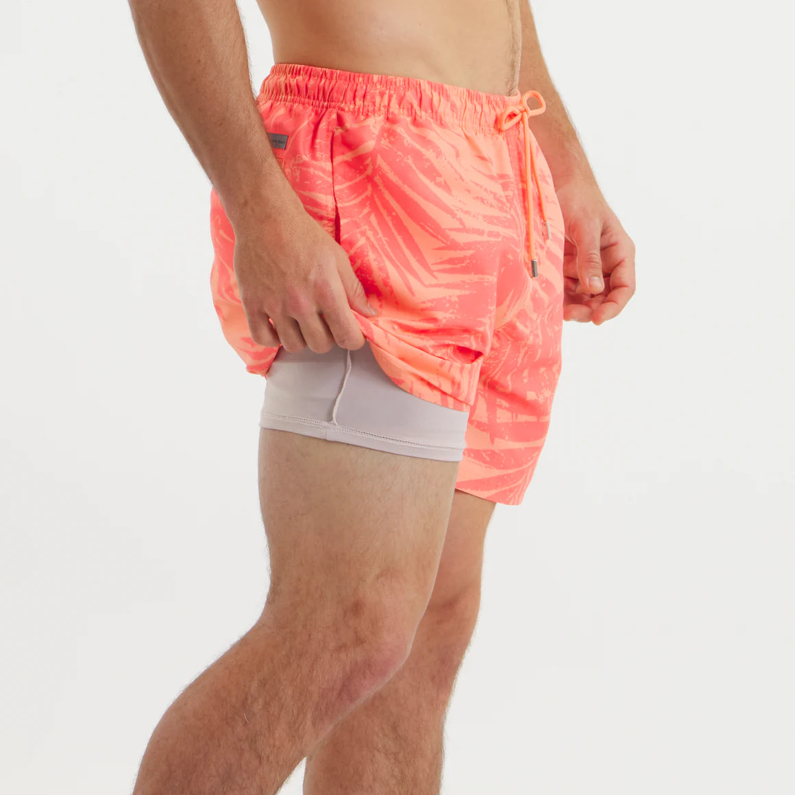 Pier Lined Trunks - Palms - Coral