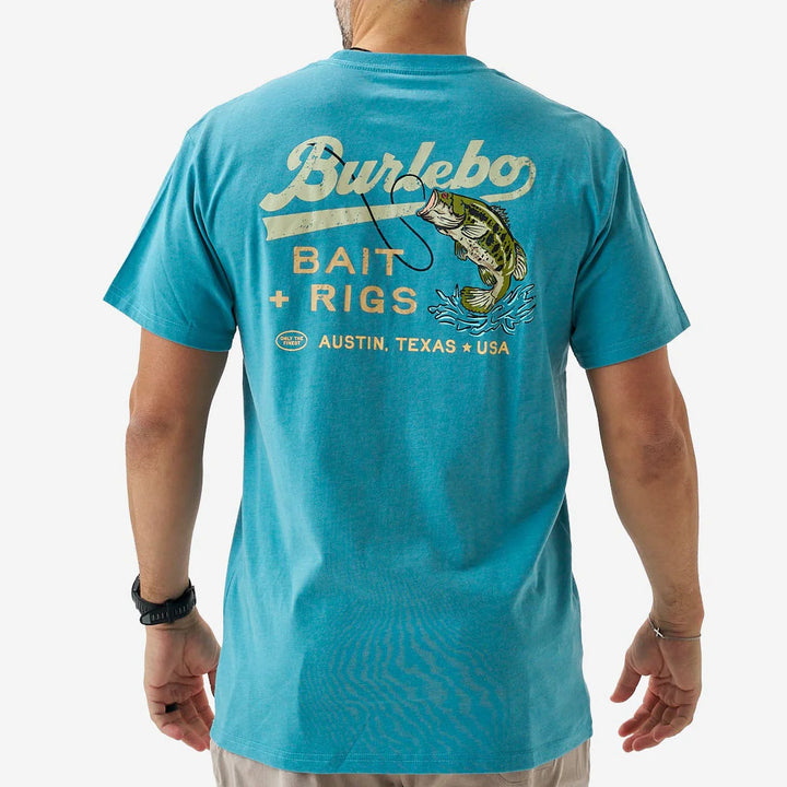 SS Tee - Bait and Rigs - Cyan