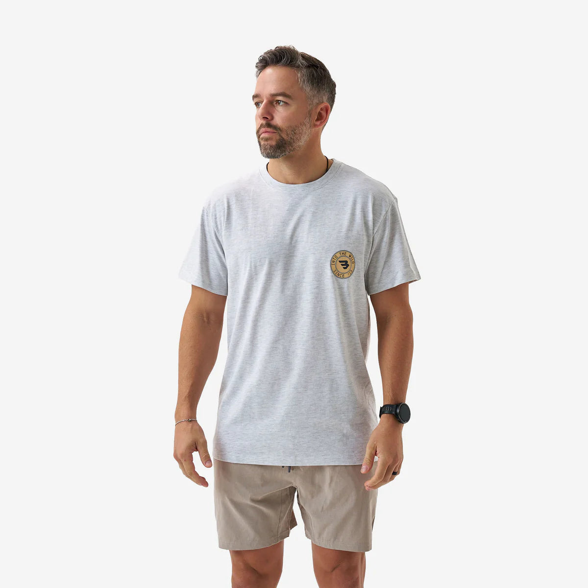 SS Tee - Into The Wild - Heather Ash Grey