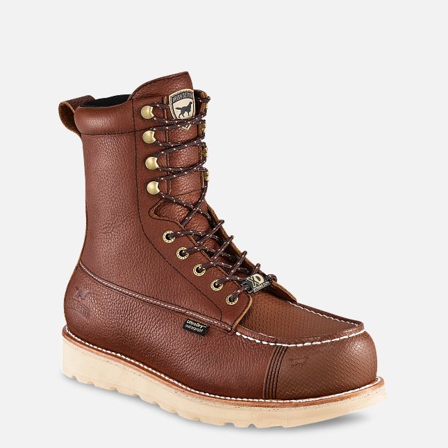 Men's 8-inch Waterproof Leather Safety Toe Boot