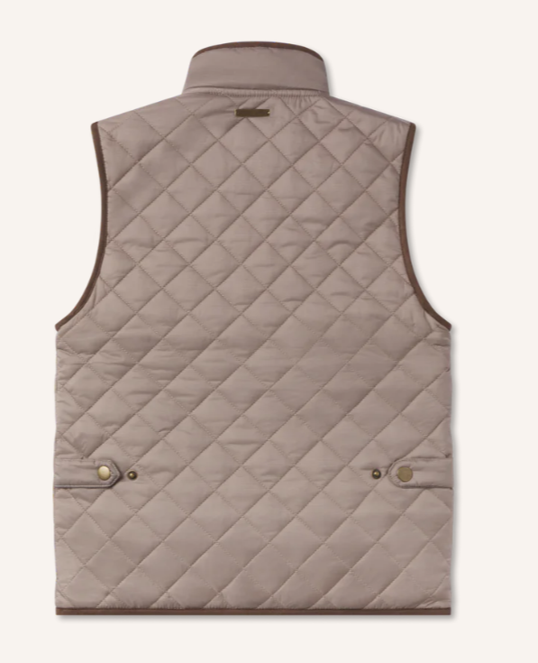 Youth Huntington Quilted Vest - Burnt Taupe