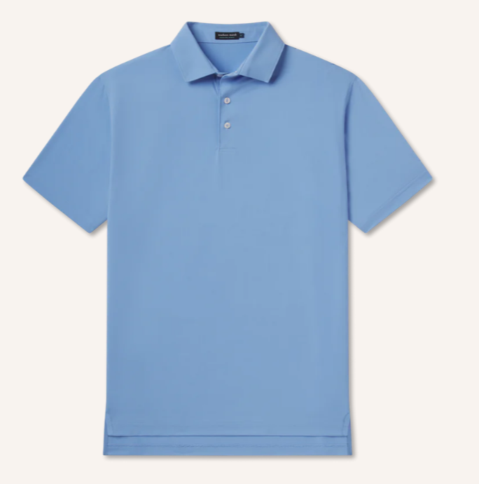 Galway Grid Performance Polo - French Blue