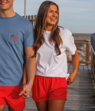 Womens Lined Hybrid Shorts - Rio Red