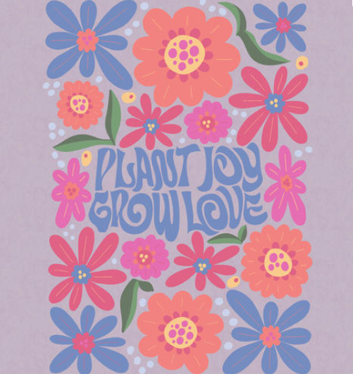 Youth Bloom and Grow Tee - Lavender Frost