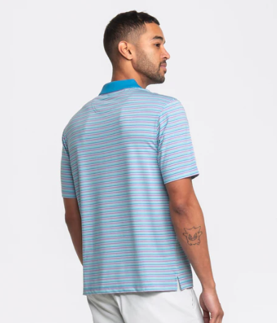 Somerset Stripe Polo - Off Course