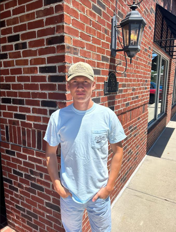Duck Camo Script - Chambray Blue