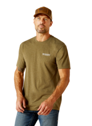 Ariat Outline Wing SS Tee - Military Heather