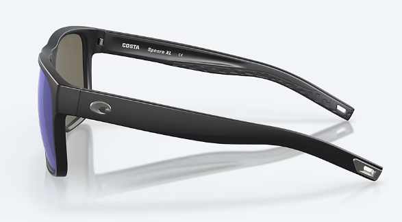 Spearo XL Matte Black Blue Mirror 580G