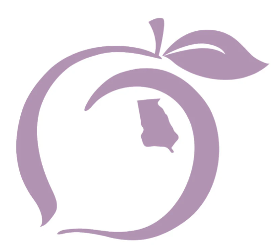 Peach State Pride Logo Decal - Violet