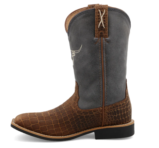 Kids Top Hand Boot - Chocolate/Dusty Blue