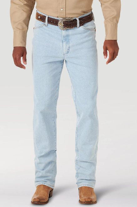 Wrangler® Cowboy Cut® Slim Fit Active Flex Jeans in Bleach