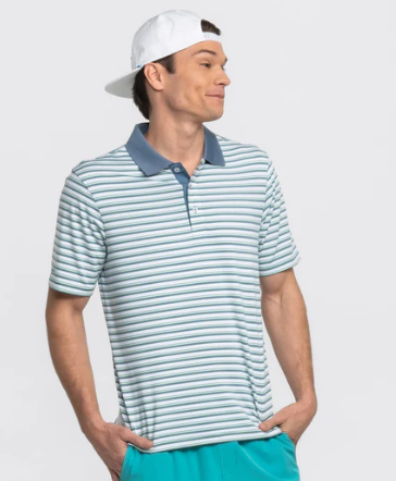 Somerset Stripe Polo - Off Course