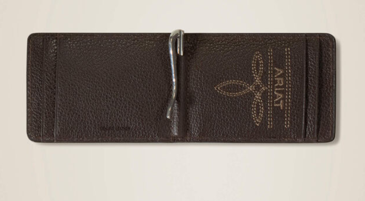 Ariat Men's Ostrich Clip Wallet