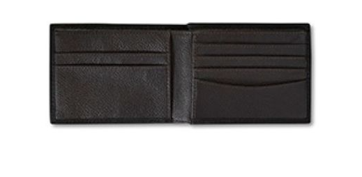 Ariat Black Men's Leather Bifold Wallet with Mexico Flag Colors and Embroidery